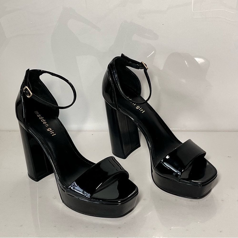 Madden Girl Square-toe ankle-strap platform sandals